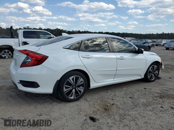 2018 Honda Civic EX-L with VIN JHMFC1F71JX007770, listed as a Copart auction lot 50681835 with 71,808 mi miles and Salvage Title. Bid and sale history available at DreamBid. Image 3.