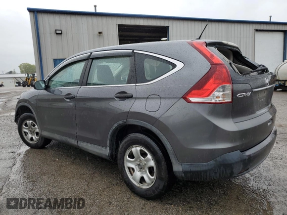 2013 Honda CR-V LX with VIN 2HKRM4H35DH639940, listed as a Copart auction lot 52762915 with 157,992 mi miles and Clean Title. Bid and sale history available at DreamBid. Image 2.