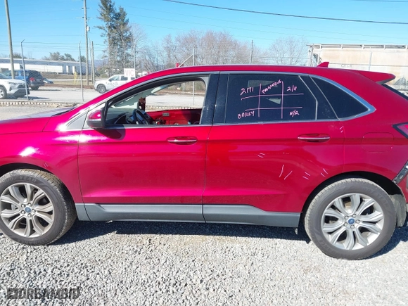 2019 Ford Edge Titanium with VIN 2FMPK3K99KBB34346, listed as a IAAI auction lot 41639398 with 87,065 mi miles. Bid and sale history available at carsss.com. Image 15.