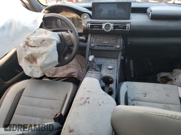 2022 Lexus IS 350 F Sport with VIN JTHGZ1B29N5050980, listed as a Copart auction lot 87334584 with Not provided miles and Salvage title. Bid and sale history available at DreamBid. Image 8.