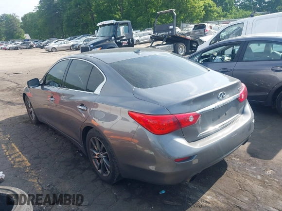 2014 Infiniti Q50 Premium with VIN JN1BV7AP2EM688259, listed as a IAAI auction lot 42149158 with 252,078 mi miles and . Bid and sale history available at DreamBid. Image 3.