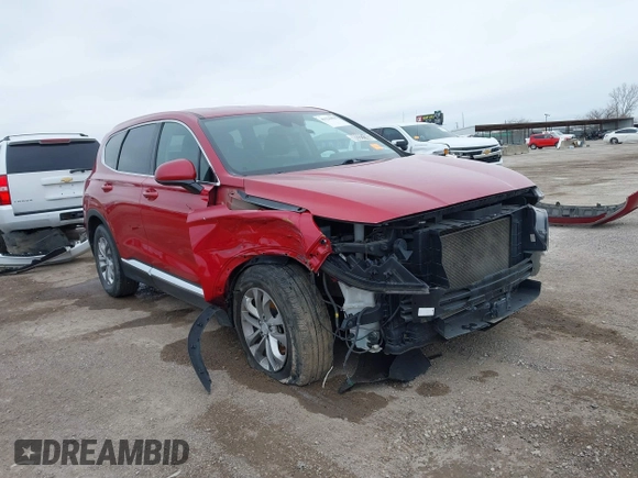 2020 Hyundai Santa Fe SEL with VIN 5NMS3CAD8LH138165, listed as a IAAI auction lot 41624458 with 115,944 mi miles. Bid and sale history available at carsss.com. Image 1.