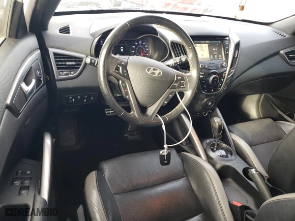 2016 Hyundai Veloster Turbo Rally Edition with VIN KMHTC6AE2GU285560, listed as a Copart auction lot 88792085 with 107,973 mi miles and Salvage Title. Bid and sale history available at carsss.com. Image 8.