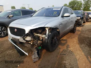 2017 Jaguar F-Pace 35t Prestige with VIN SADCK2BVXHA061278, listed as a Copart auction lot 64163864 with 95,465 mi miles and Salvage title. Bid and sale history available at DreamBid. Image 1.