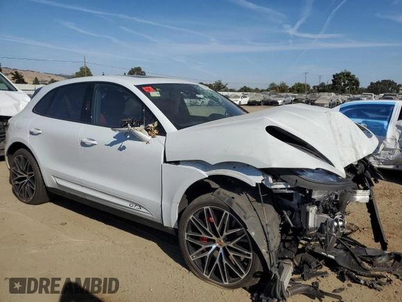 2023 Porsche Macan GTS with VIN WP1AF2A58PLB57985, listed as a Copart auction lot 60368535 with 25,849 mi miles and Salvage title. Bid and sale history available at DreamBid. Image 4.