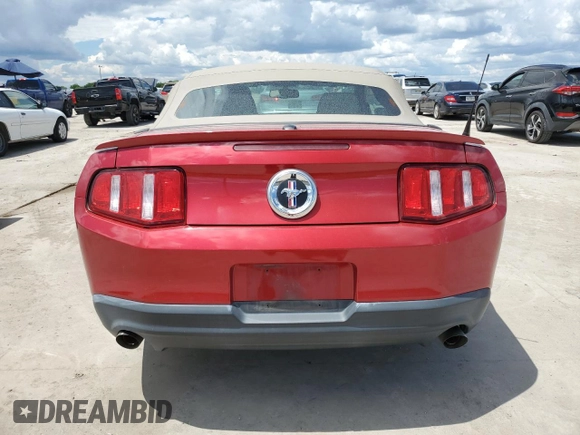 2012 Ford Mustang V6 with VIN 1ZVBP8EMXC5255516, listed as a Copart auction lot 54725125 with 125,901 mi miles and Salvage title. Bid and sale history available at DreamBid. Image 6.
