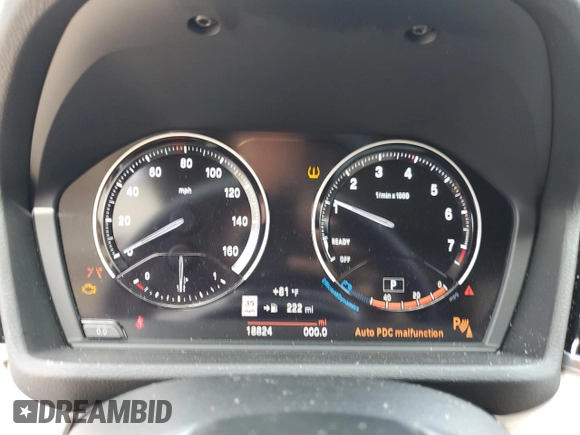 2019 BMW X1 sDrive28i z VIN WBXHU7C56K5N33695, wystawiony jako Copart lot #55492205 z przebiegiem 18 824 mil mil oraz Szkoda całkowita • Salvage title. Historia ofert i sprzedaży dostępna na DreamBid. Obrazek 9.