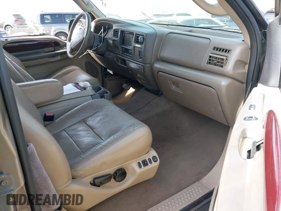 2003 Ford Excursion Limited z VIN 1FMNU42P83EC62184, wystawiony jako IAAI lot #41467896 z przebiegiem 258 965 mil mil oraz . Historia ofert i sprzedaży dostępna na DreamBid. Obrazek 5.