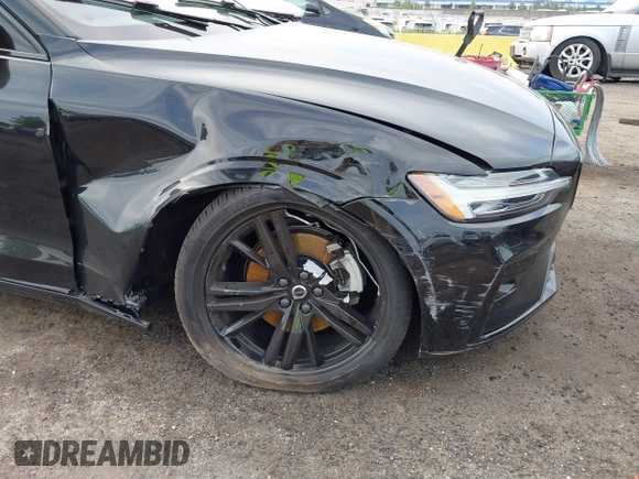 2024 Volvo S60 Plus Black Edition with VIN 7JRL12FH7RG300837, listed as a IAAI auction lot 42419110 with 9,765 mi miles and . Bid and sale history available at DreamBid. Image 6.