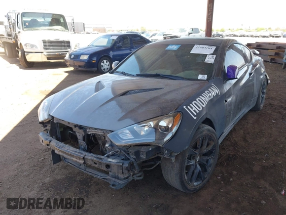 2013 Hyundai Genesis Coupe R-Spec with VIN KMHHU6KJ8DU079718, listed as a IAAI auction lot 42603184 with 105,660 mi miles and . Bid and sale history available at DreamBid. Image 6.