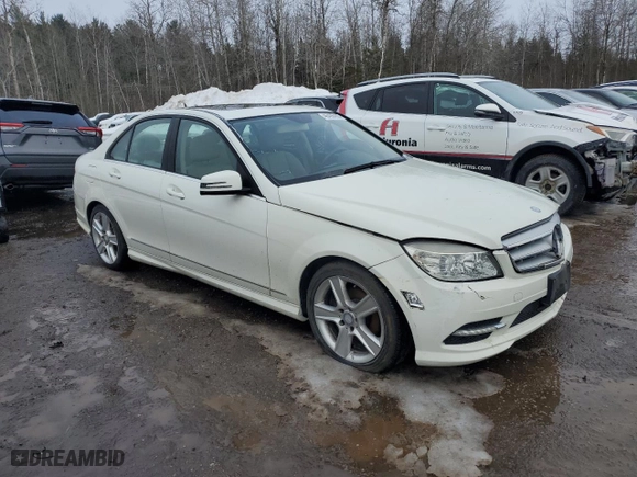 2011 Mercedes-Benz C-Class C 300 Sport with VIN WDDGF8BB2BR140436, listed as a Copart auction lot 46496455 with 0 mi miles and Clean Title. Bid and sale history available at carsss.com. Image 4.