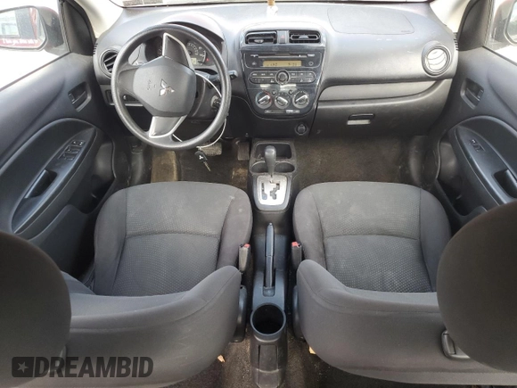2017 Mitsubishi Mirage ES z VIN ML32F3FJ6HHF14527, wystawiony jako Copart lot #57297005 z przebiegiem 81 046 mil mil oraz Szkoda całkowita • Salvage title. Historia ofert i sprzedaży dostępna na DreamBid. Obrazek 8.