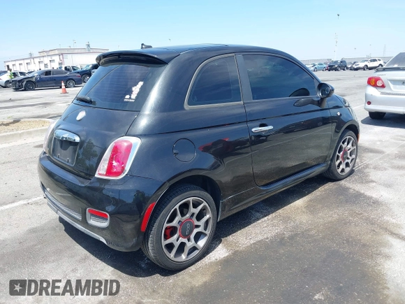 2012 FIAT 500 Sport z VIN 3C3CFFBR2CT270465, wystawiony jako IAAI lot #42334564 z przebiegiem 156 469 mil mil oraz . Historia ofert i sprzedaży dostępna na DreamBid. Obrazek 4.
