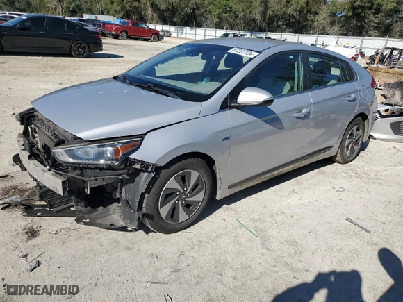 2018 Hyundai Ioniq Hybrid SEL with VIN KMHC75LC4JU074247, listed as a Copart auction lot 87267434 with 156,777 mi miles and Non Repairable. Bid and sale history available at carsss.com. Image 1.
