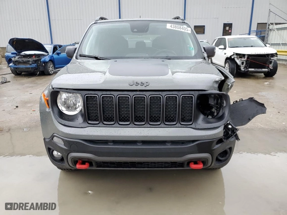 2021 Jeep Renegade Trailhawk with VIN ZACNJDC11MPM70551, listed as a Copart auction lot 43808405 with 13,459 mi miles and Salvage Title. Bid and sale history available at carsss.com. Image 5.