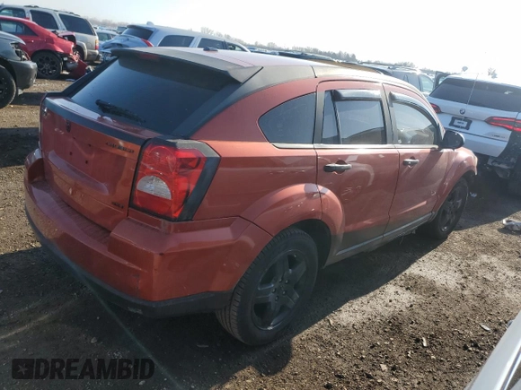 2009 Dodge Caliber SXT with VIN 1B3HB48A89D119892, listed as a Copart auction lot 52505545 with 219,227 mi miles and Salvage Title. Bid and sale history available at carsss.com. Image 3.