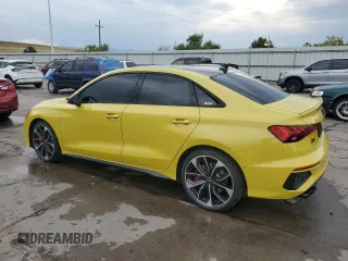 2023 Audi S3 Premium Plus z VIN WAUH3DGY9PA075617, wystawiony jako Copart lot #69869524 z przebiegiem 17 348 mil mil oraz Szkoda całkowita • Salvage title. Historia ofert i sprzedaży dostępna na DreamBid. Obrazek 2.