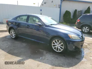 2012 Lexus IS 250 with VIN JTHCF5C23C5055442, listed as a Copart auction lot 58439585 with 104,121 mi miles and Salvage title. Bid and sale history available at DreamBid. Image 4.