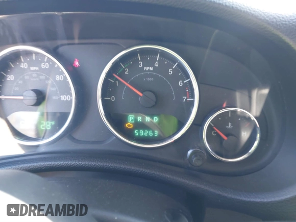 2013 Jeep Wrangler Sport with VIN 1C4AJWAG1DL595509, listed as a IAAI auction lot 41814406 with 59,263 mi miles and . Bid and sale history available at DreamBid. Image 7.