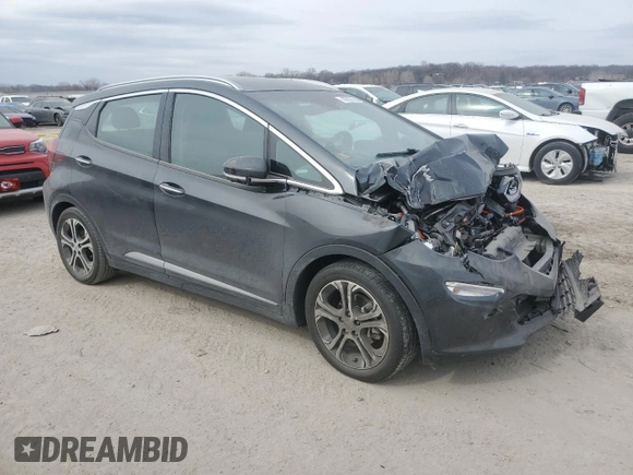 2018 Chevrolet Bolt EV Premier with VIN 1G1FX6S09J4111400, listed as a Copart auction lot 47557335 with 0 mi miles and Salvage Title. Bid and sale history available at carsss.com. Image 4.
