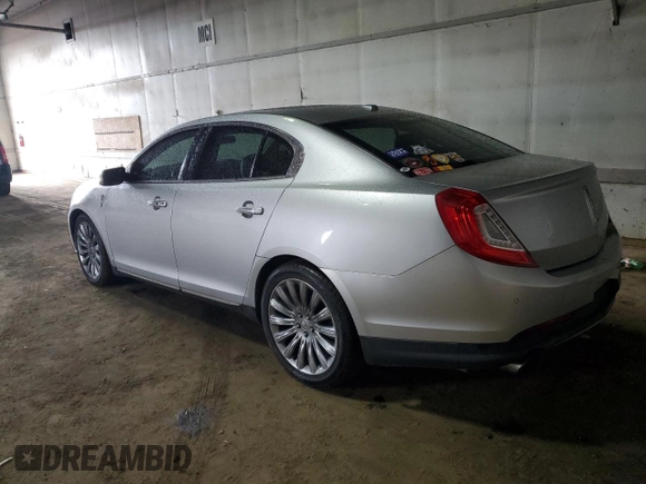 2013 Lincoln MKS with VIN 1LNHL9EK6DG615623, listed as a Copart auction lot 51247625 with 127,982 mi miles and Clean title. Bid and sale history available at DreamBid. Image 2.