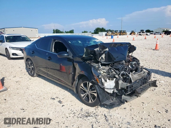 2021 Nissan Sentra SV with VIN 3N1AB8CV6MY329286, listed as a Copart auction lot 60121775 with Not provided miles and Salvage title. Bid and sale history available at DreamBid. Image 4.