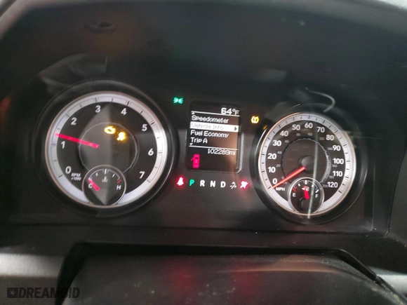 2014 Ram 1500 Tradesman with VIN 1C6RR6KT2ES233663, listed as a Copart auction lot 45344725 with 102,289 mi miles and Salvage Title. Bid and sale history available at carsss.com. Image 9.