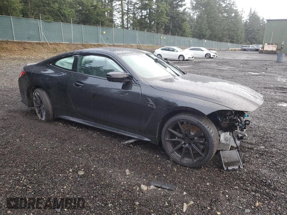 2024 BMW M4 Competition xDrive with VIN WBS43AZ01RCP38461, listed as a Copart auction lot 86757534 with Not provided miles and Salvage title. Bid and sale history available at DreamBid. Image 4.