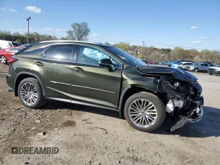 2021 Lexus RX with VIN 2T2HZMDA8MC289428, listed as a Copart auction lot 52121205 with 20,357 mi miles and Salvage Title. Bid and sale history available at carsss.com. Image 4.