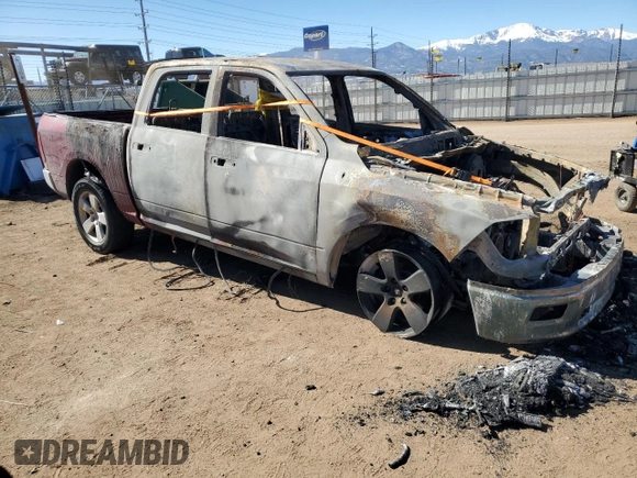 2012 Ram 1500 Big Horn with VIN 1C6RD7LT0CS156095, listed as a Copart auction lot 47382945 with 0 mi miles and Non Repairable. Bid and sale history available at carsss.com. Image 4.