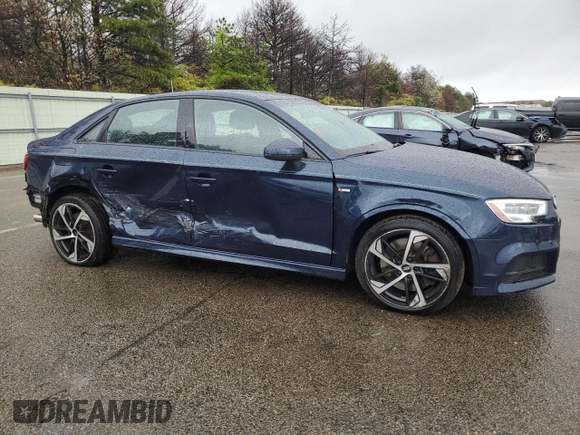 2020 Audi A3 Sedan S line Premium with VIN WAUBEGFF1LA053171, listed as a Copart auction lot 54050194 with 33,318 mi miles and Salvage Title. Bid and sale history available at carsss.com. Image 4.