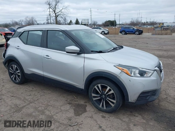 2020 Nissan Kicks SV with VIN 3N1CP5CV1LL502166, listed as a IAAI auction lot 41737870 with 49,722 mi miles. Bid and sale history available at carsss.com. Image 1.
