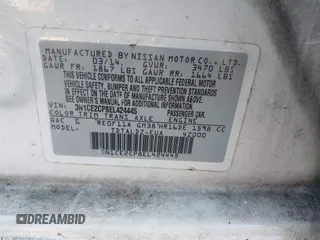 2014 Nissan Note SV with VIN 3N1CE2CP8EL424445, listed as a IAAI auction lot 41739127 with 111,557 mi miles and . Bid and sale history available at DreamBid. Image 9.