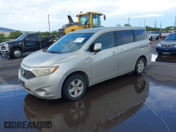 2012 Nissan Quest S z VIN JN8AE2KP9C9048371, wystawiony jako IAAI lot #42058547 z przebiegiem 119 711 mil mil oraz . Historia ofert i sprzedaży dostępna na DreamBid. Obrazek 2.