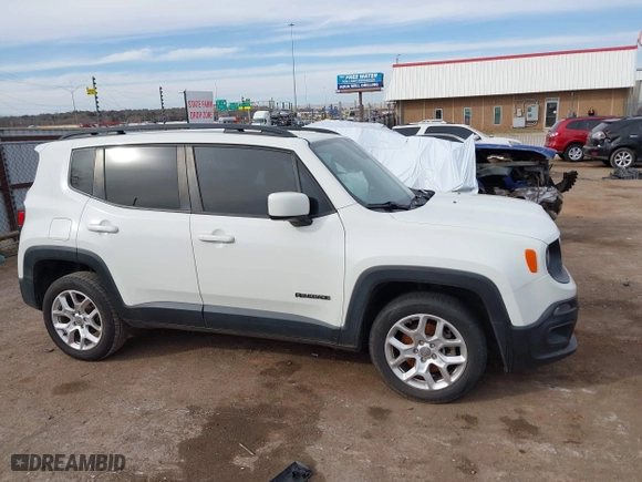 2017 Jeep Renegade Altitude with VIN ZACCJABB7HPE60518, listed as a IAAI auction lot 41787992 with 93,722 mi miles. Bid and sale history available at carsss.com. Image 13.