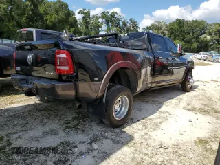 2020 Ram 3500 Longhorn with VIN 3C63RRKL4LG296520, listed as a Copart auction lot 72386394 with 47,975 mi miles and Salvage Title. Bid and sale history available at carsss.com. Image 3.