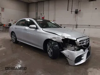 2018 Mercedes-Benz E-Class E 300 with VIN WDDZF4KB5JA380742, listed as a IAAI auction lot 41672596 with 51,907 mi miles. Bid and sale history available at carsss.com. Image 1.
