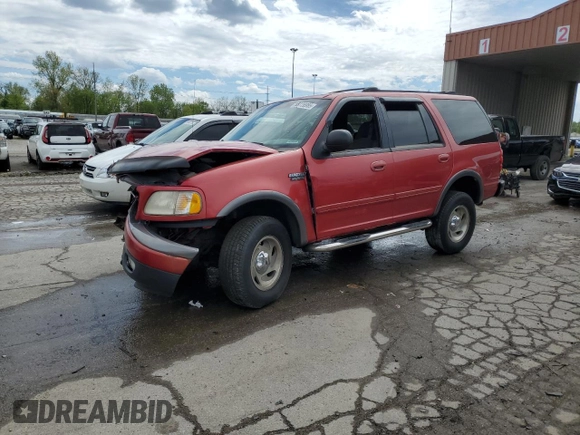 1999 Ford Expedition XLT z VIN 1FMRU1869XLC10336, wystawiony jako Copart lot #55728985 z przebiegiem Nie podano mil oraz Szkoda całkowita • Salvage title. Historia ofert i sprzedaży dostępna na DreamBid. Obrazek 1.