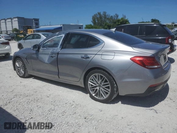 2020 Genesis G70 2.0T with VIN KMTG64LA2LU062426, listed as a Copart auction lot 57937265 with 45,255 mi miles and Salvage title. Bid and sale history available at DreamBid. Image 2.