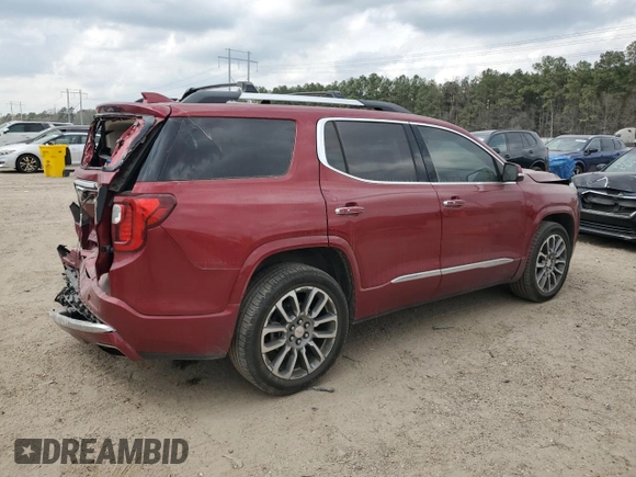 2020 GMC Acadia Denali with VIN 1GKKNXLS8LZ206638, listed as a Copart auction lot 48925845 with 44,652 mi miles and Salvage title. Bid and sale history available at DreamBid. Image 3.