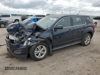 2017 Chevrolet Equinox LS with VIN 2GNALBEK2H1524453, listed as a Copart auction lot 53070015 with 0 mi miles and Salvage Title. Bid and sale history available at carsss.com. Image 1.