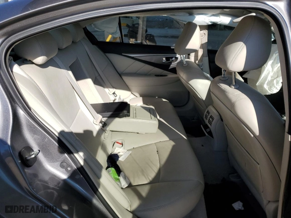 2016 Infiniti Q50 3.0t Premium with VIN JN1EV7AP5GM302921, listed as a Copart auction lot 86820974 with 0 mi miles and Salvage Title. Bid and sale history available at carsss.com. Image 10.