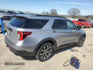 2020 Ford Explorer ST with VIN 1FM5K8GC6LGA05578, listed as a Copart auction lot 54670285 with 65,078 mi miles and Salvage Title. Bid and sale history available at carsss.com. Image 3.