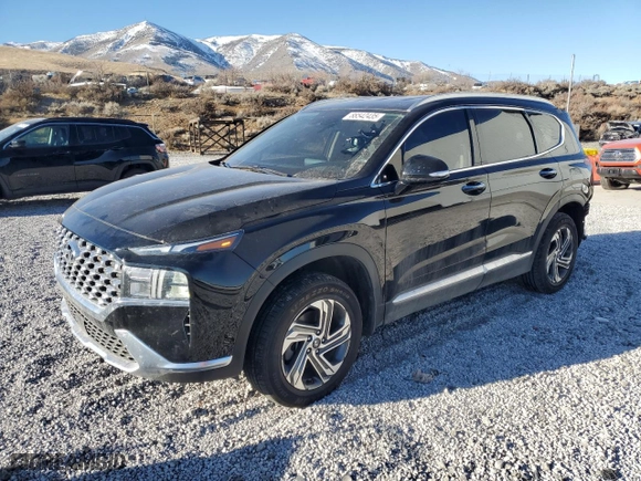 2021 Hyundai Santa Fe SEL with VIN 5NMS6DAJ4MH357418, listed as a Copart auction lot 88542435 with 48,919 mi miles and Salvage Title. Bid and sale history available at carsss.com. Image 1.