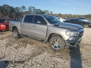 2019 Ram 1500 Big Horn z VIN 1C6RREFT3KN685393, wystawiony jako Copart lot #46754765 z przebiegiem 156 347 mil mil oraz Czysty tytuł • Clean title. Historia ofert i sprzedaży dostępna na DreamBid. Obrazek 4.