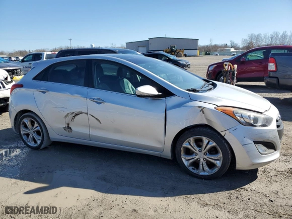2013 Hyundai Elantra GT with VIN KMHD35LE2DU155625, listed as a Copart auction lot 49136955 with 123,329 mi miles and Salvage Title. Bid and sale history available at carsss.com. Image 4.