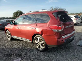 2015 Nissan Pathfinder Platinum with VIN 5N1AR2MN2FC697024, listed as a Copart auction lot 61791855 with 93,366 mi miles and Salvage title. Bid and sale history available at DreamBid. Image 2.