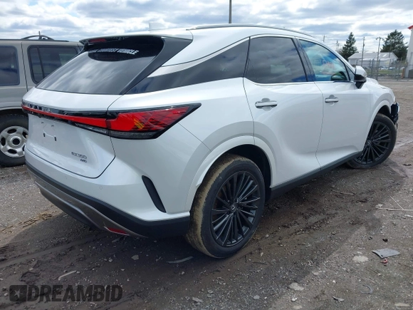 2024 Lexus RX 350 with VIN 2T2BAMCA3RC079065, listed as a IAAI auction lot 41815499 with 3,961 mi miles and . Bid and sale history available at DreamBid. Image 4.