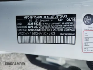 2017 Mercedes-Benz E 300 Luxury with VIN WDDZF4JB0HA108983, listed as a Copart auction lot 62722635 with 89,526 mi miles and Clean title. Bid and sale history available at DreamBid. Image 12.