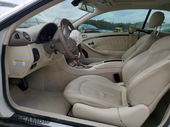 2009 Mercedes-Benz CLK 350 with VIN WDBTJ56H79F270419, listed as a Copart auction lot 78485844 with 88,726 mi miles and Salvage Title. Bid and sale history available at DreamBid. Image 7.